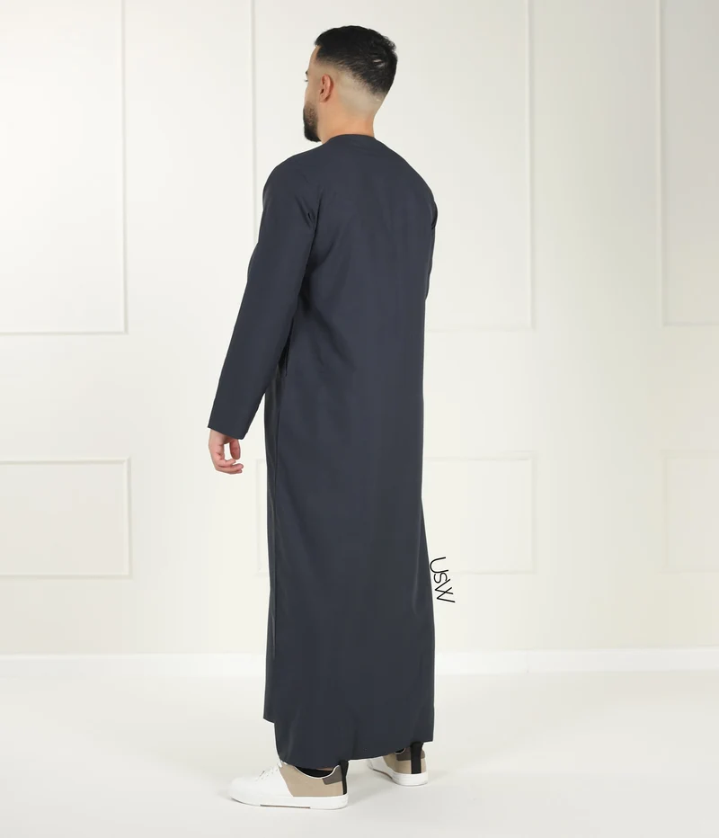 Qamees Arabesque Grau Schwarz