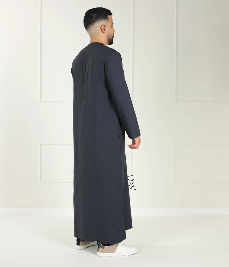 Qamees Arabesque Grau Schwarz