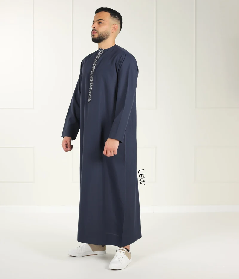 Qamees Arabesque Marineblau