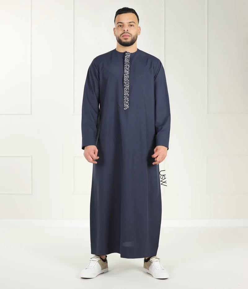 Qamees Arabesque Marineblau