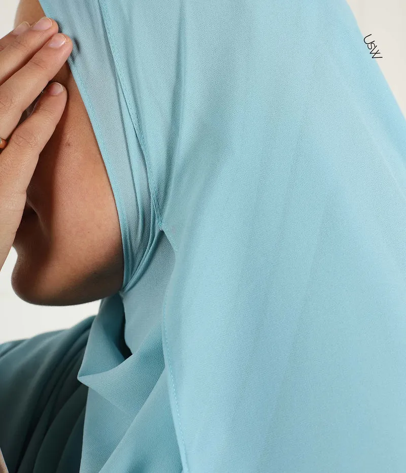 Vollständiger Sofort-Hijab XXL - Eisberg