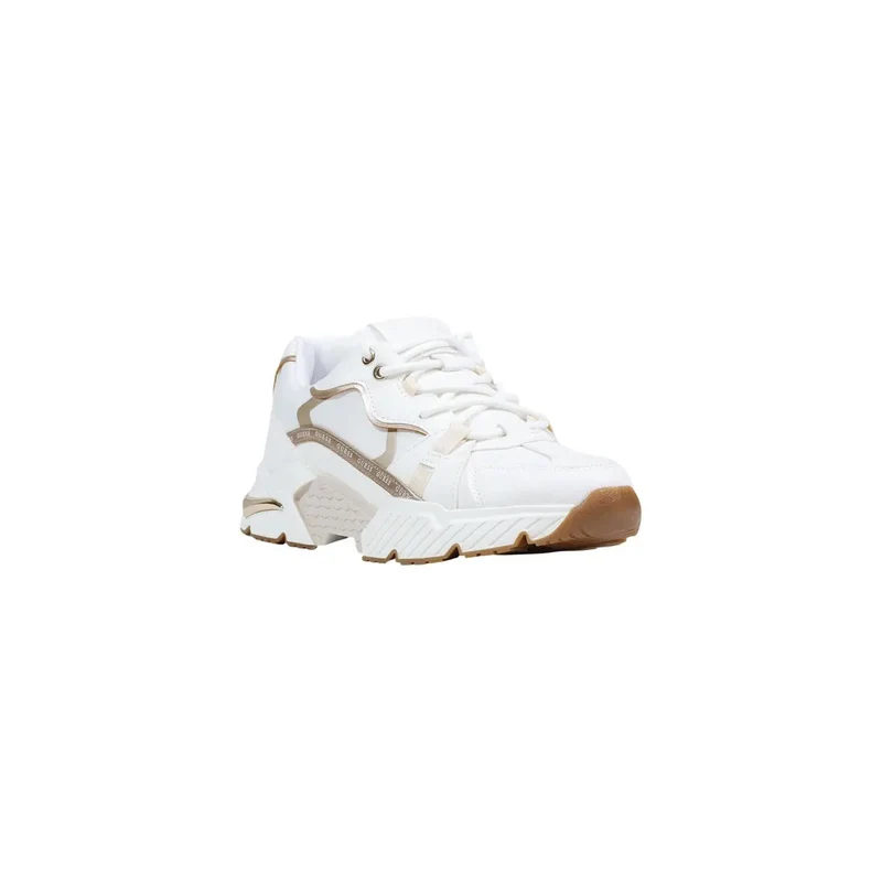 Guess Weiße Frauen Sneakers Schnürung aus Polyurethanmischung