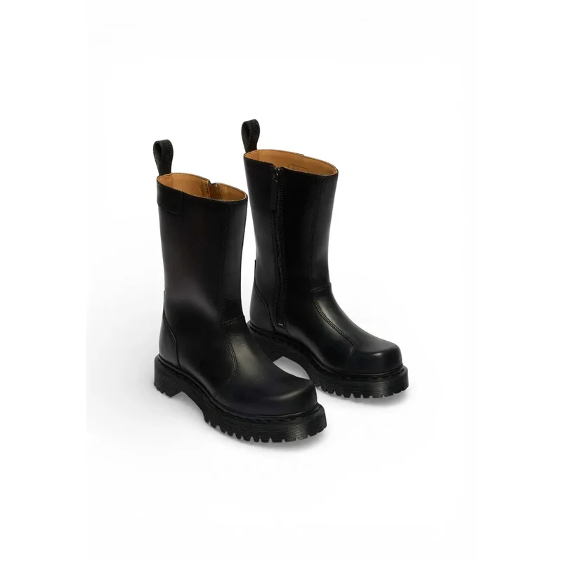 Dr. Martens Damen-Ankle-Boots aus schwarzem Leder Boots Reißverschluss