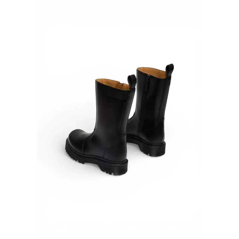 Dr. Martens Damen-Ankle-Boots aus schwarzem Leder Boots Reißverschluss