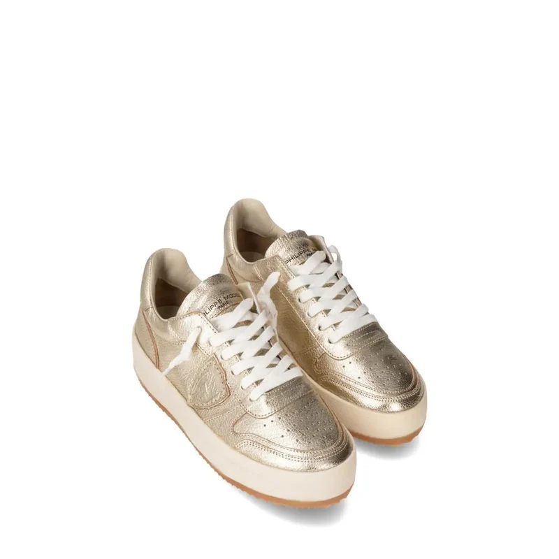 Philippe Damenleder Gold Sneakers