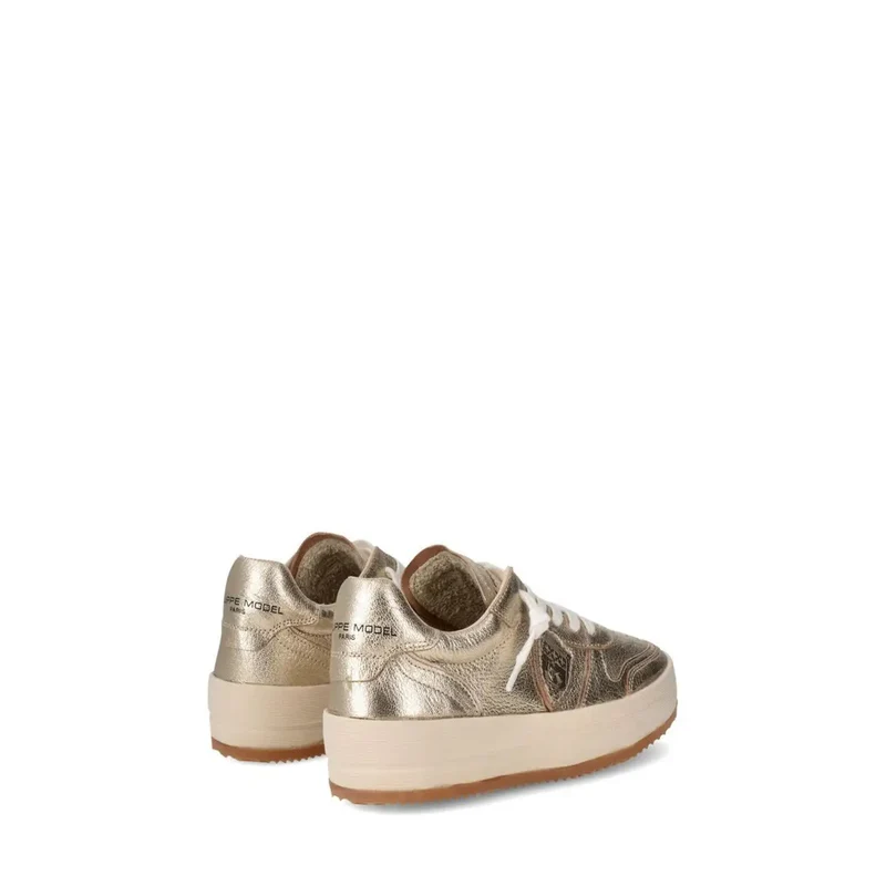 Philippe Damenleder Gold Sneakers