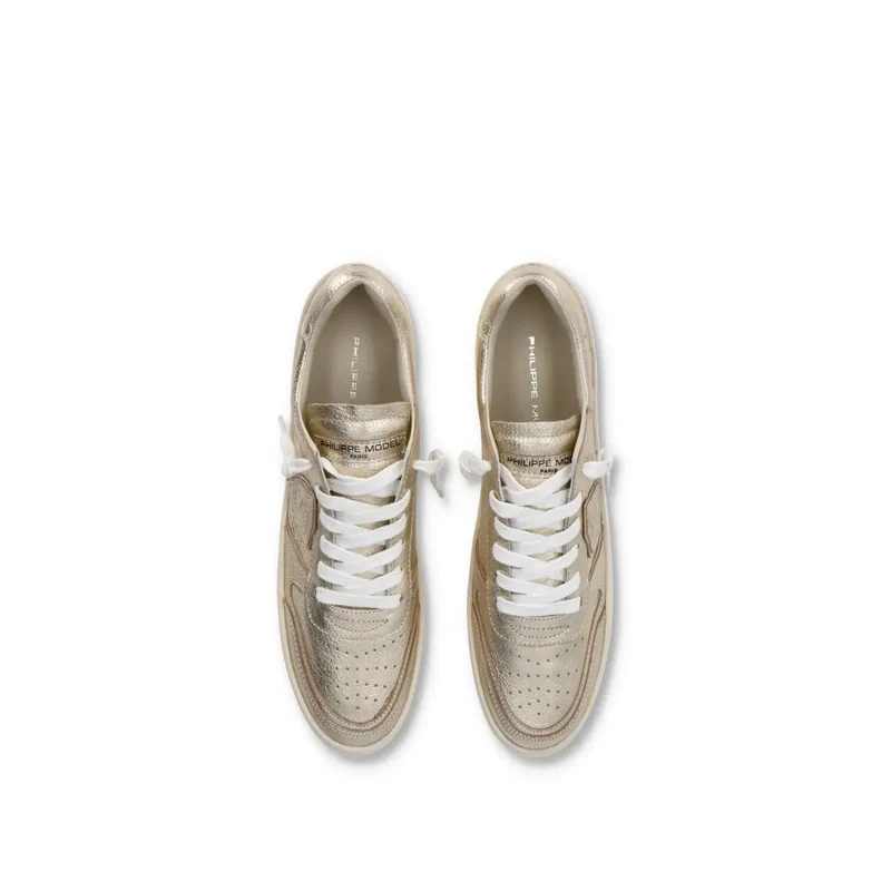 Philippe Damenleder Gold Sneakers