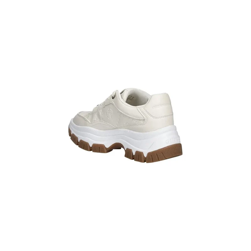 Guess Weiße Frauen Sneakers Polyurethan-Schnürung