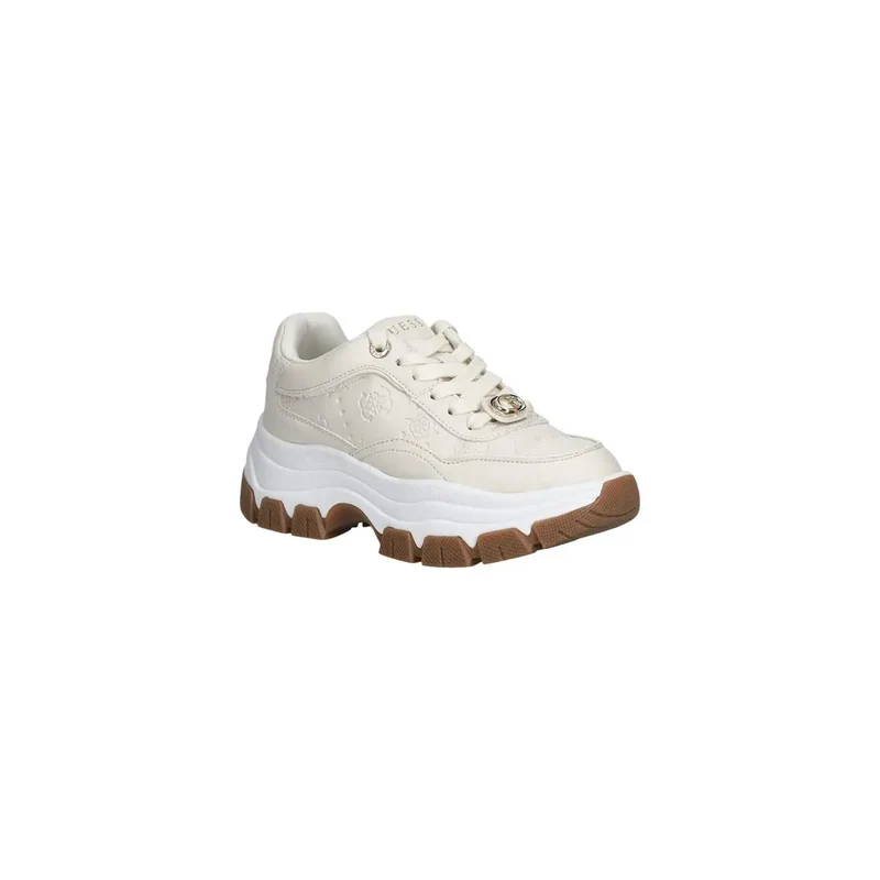 Guess Weiße Frauen Sneakers Polyurethan-Schnürung