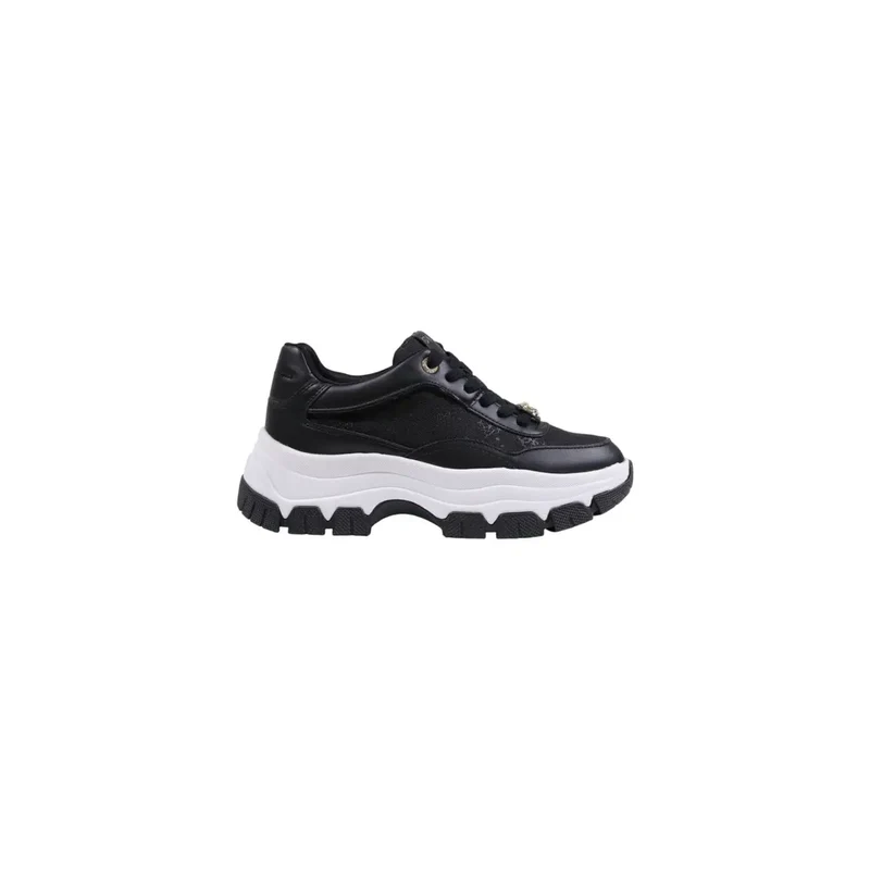 Guess Schwarze Frauen Sneakers Synthetik Schnürung