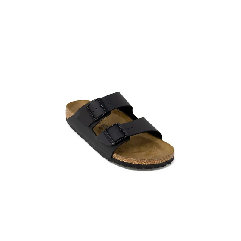 Birkenstock Damen Schwarze Hausschuhe mit Schnalle Freizeitschuhe