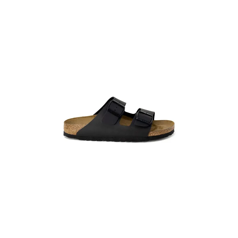 Birkenstock Damen Schwarze Hausschuhe mit Schnalle Freizeitschuhe