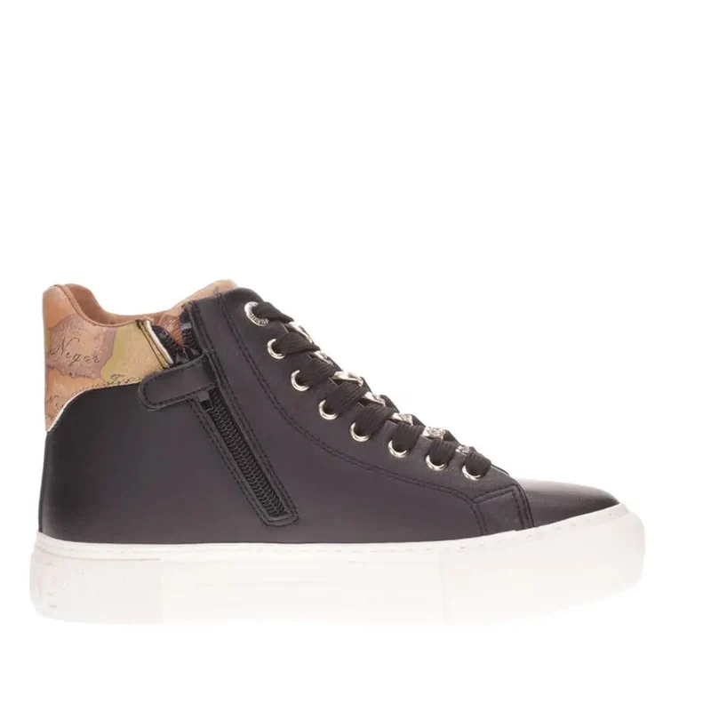 Alviero Martini Damen Schwarzer Slipper Sneakers
