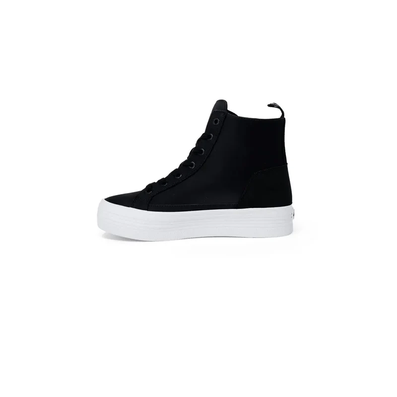 Calvin Klein Frauen Sneakers Schwarzes Textil, Größe 4
