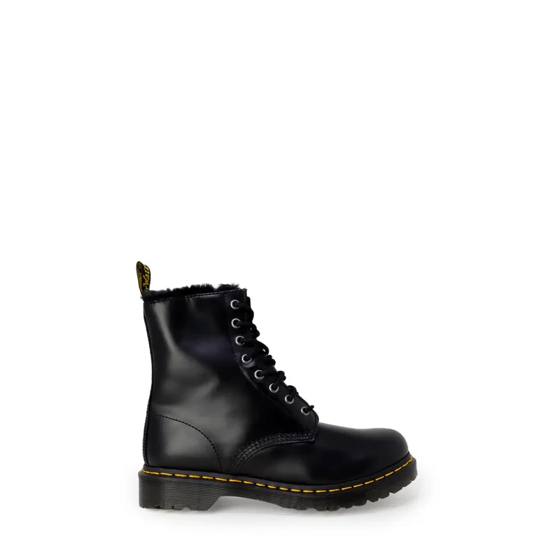 Dr. Martens Damen Schwarzes Leder Boots Herbst Winter