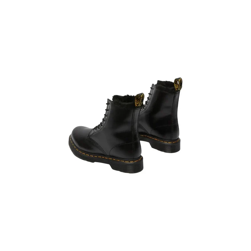Dr. Martens Damen Schwarzes Leder Boots Herbst Winter