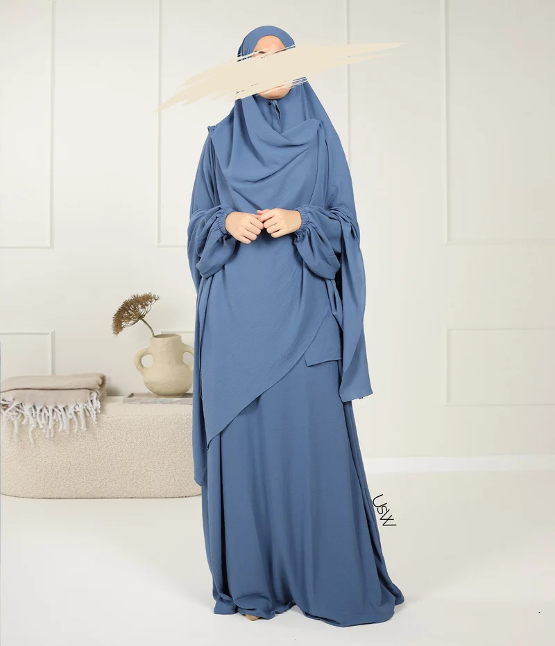 Hijab XXL Jaz - 125*200 - Jeansblau