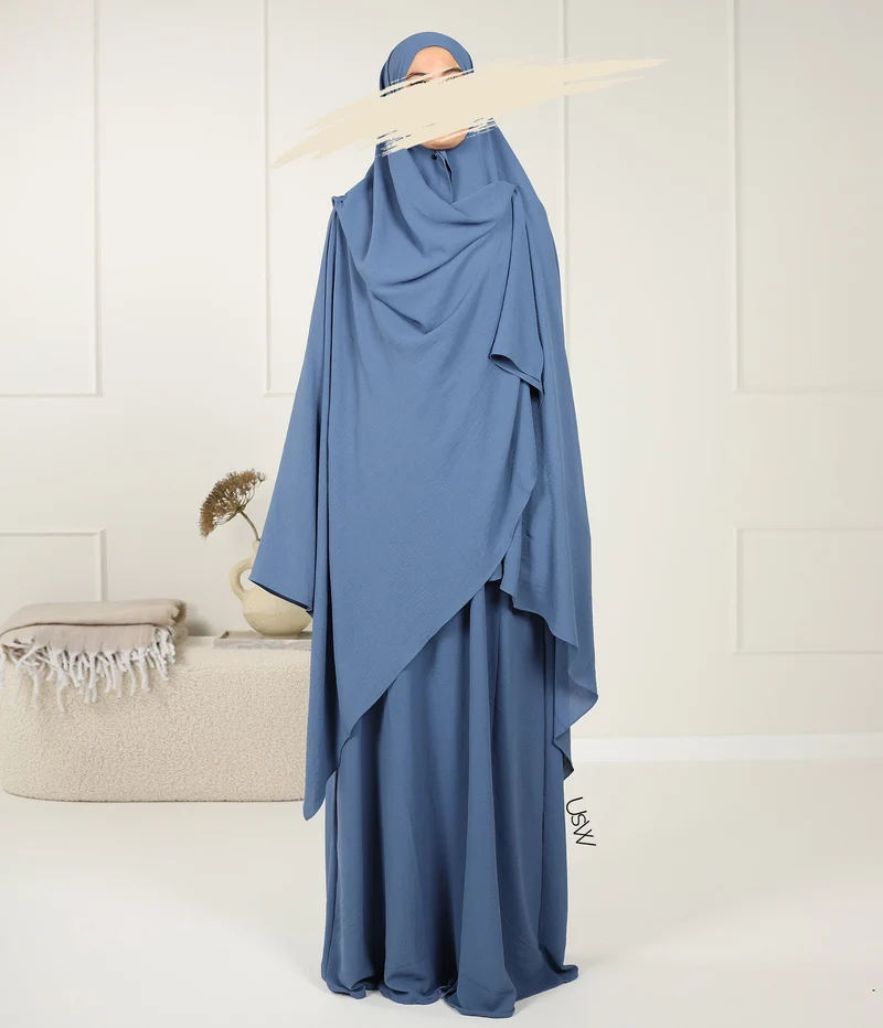 Hijab XXL Jaz - 125*200 - Jeansblau