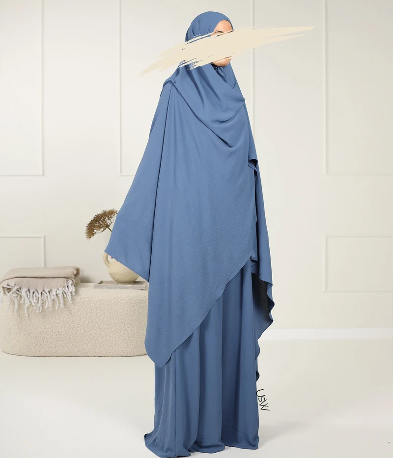 Hijab XXL Jaz - 125*200 - Jeansblau