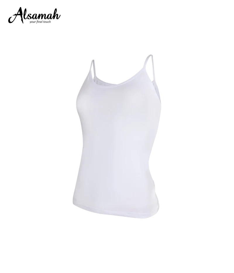 Shirt Damen schmale Träger weiß - Al Samah