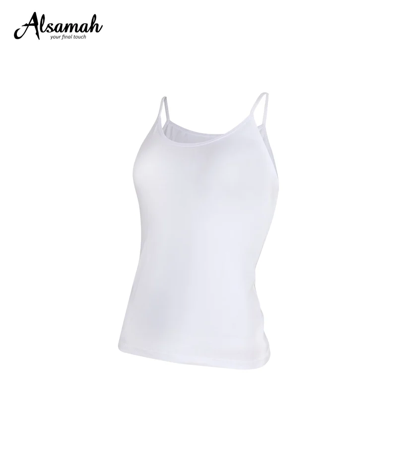 Shirt Damen schmale Träger weiß - Al Samah
