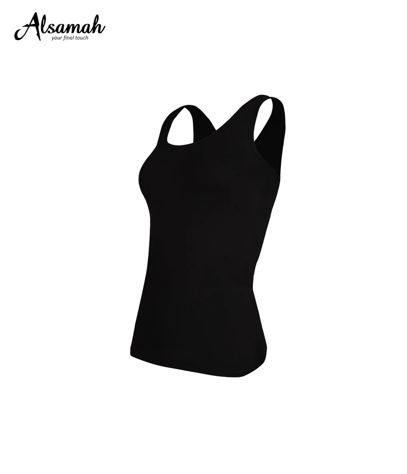 Shirt Damen breite Träger schwarz - Al Samah