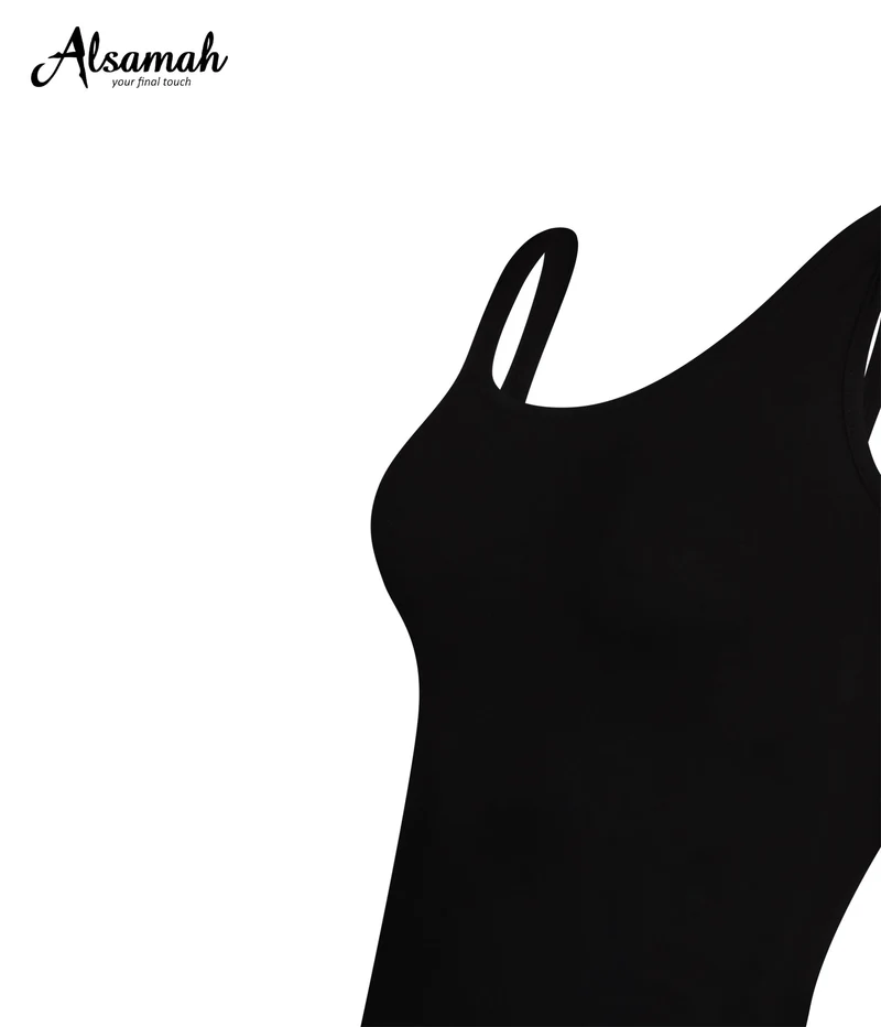 Shirt Damen breite Träger schwarz - Al Samah