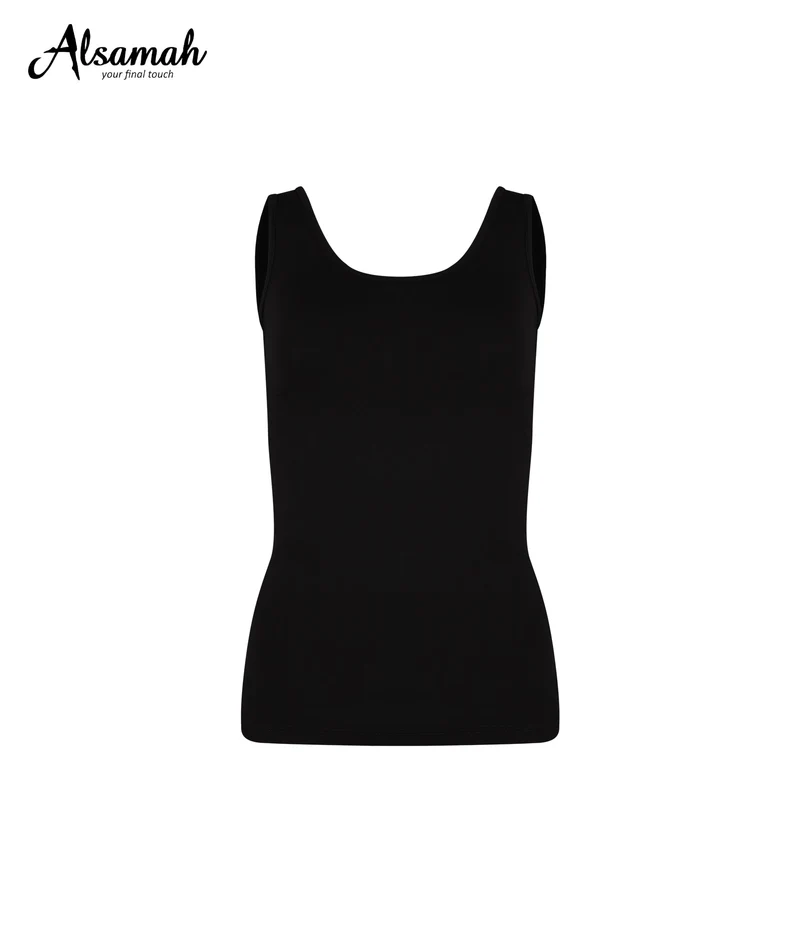 Shirt Damen breite Träger schwarz - Al Samah