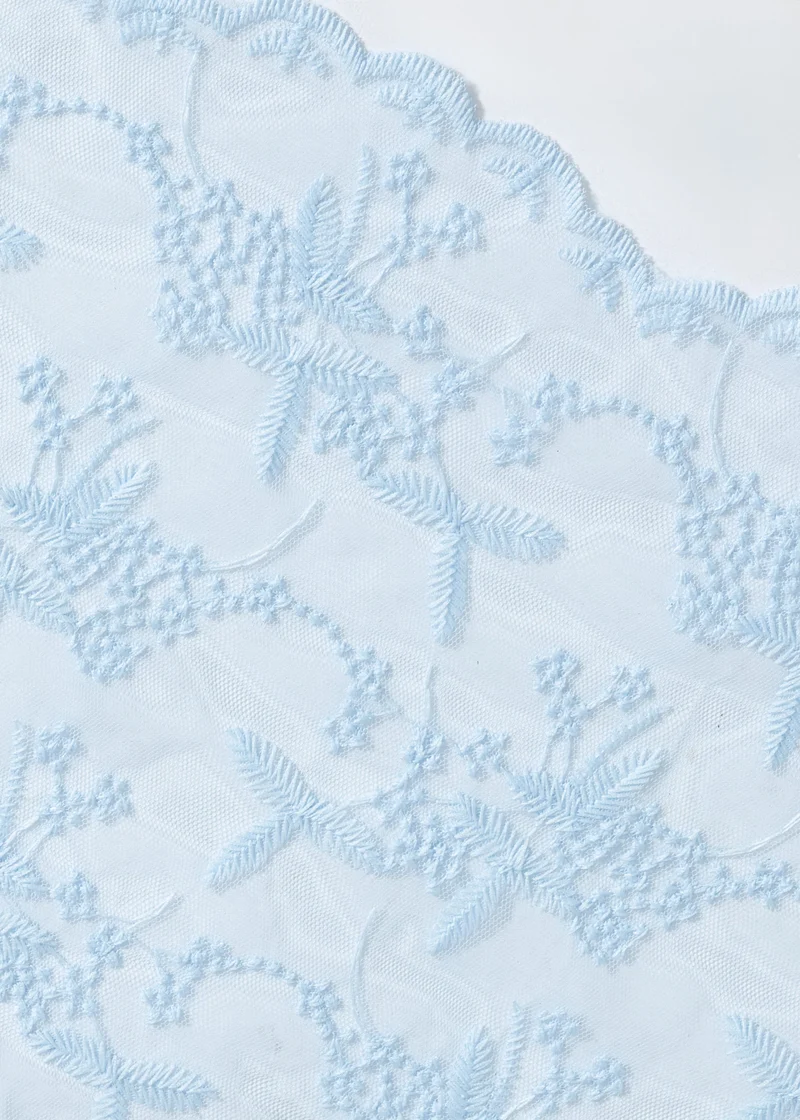 Spitzen-Tuch - blau