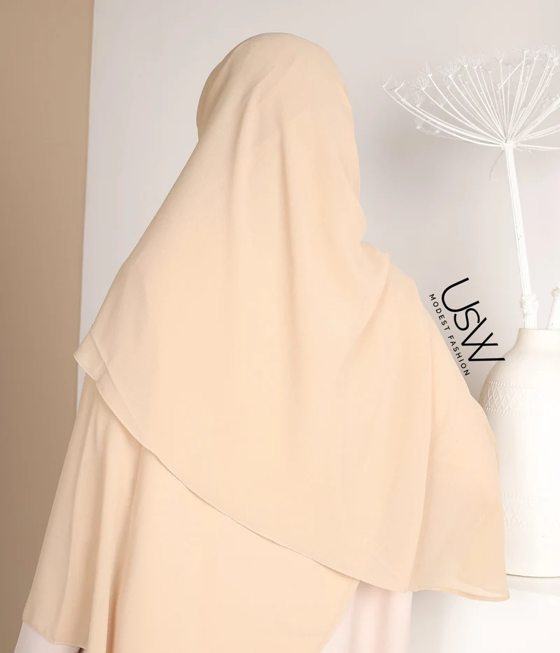 Vollständiger Sofort-Hijab XL - Nackt