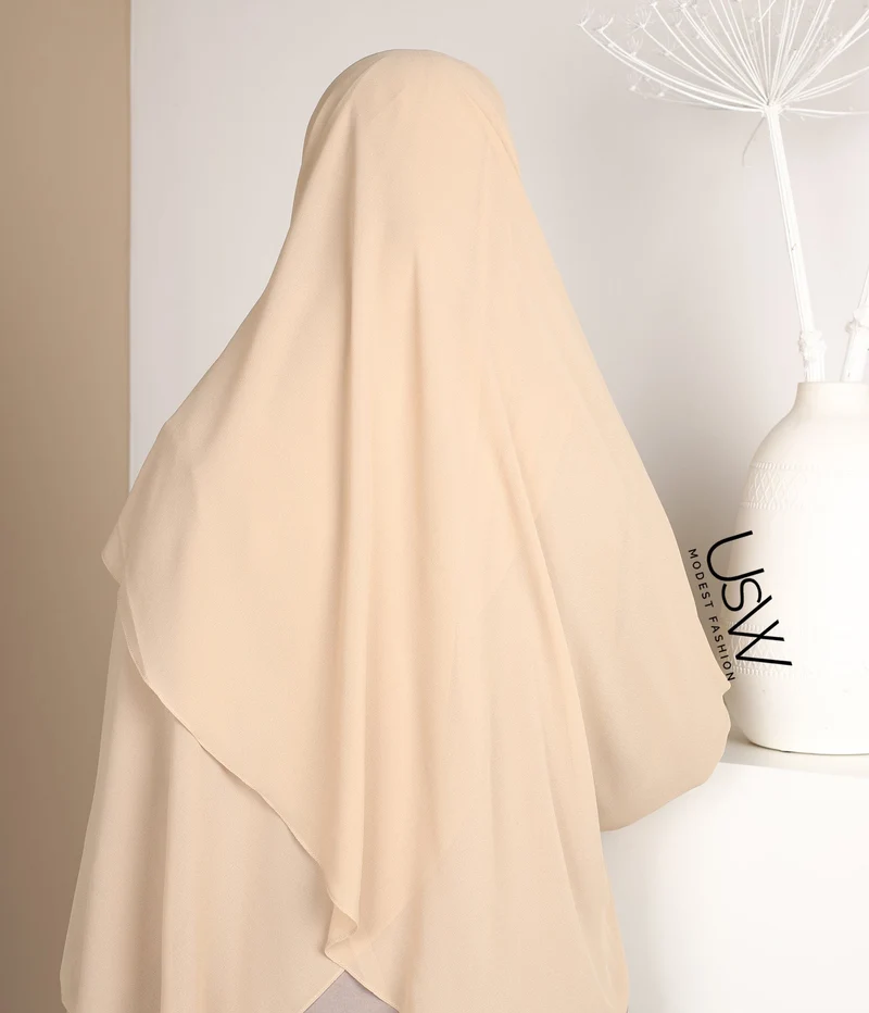 Vollständiger Sofort-Hijab XXL - Nackt