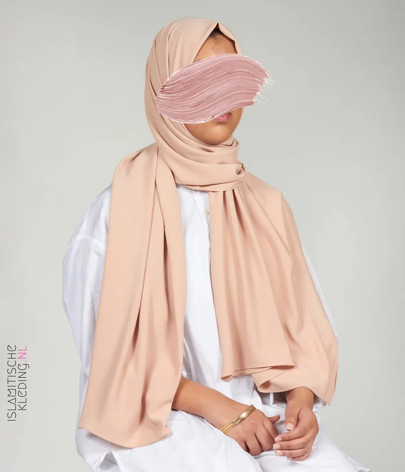 Schal Chiffon undurchsichtiges Pulver