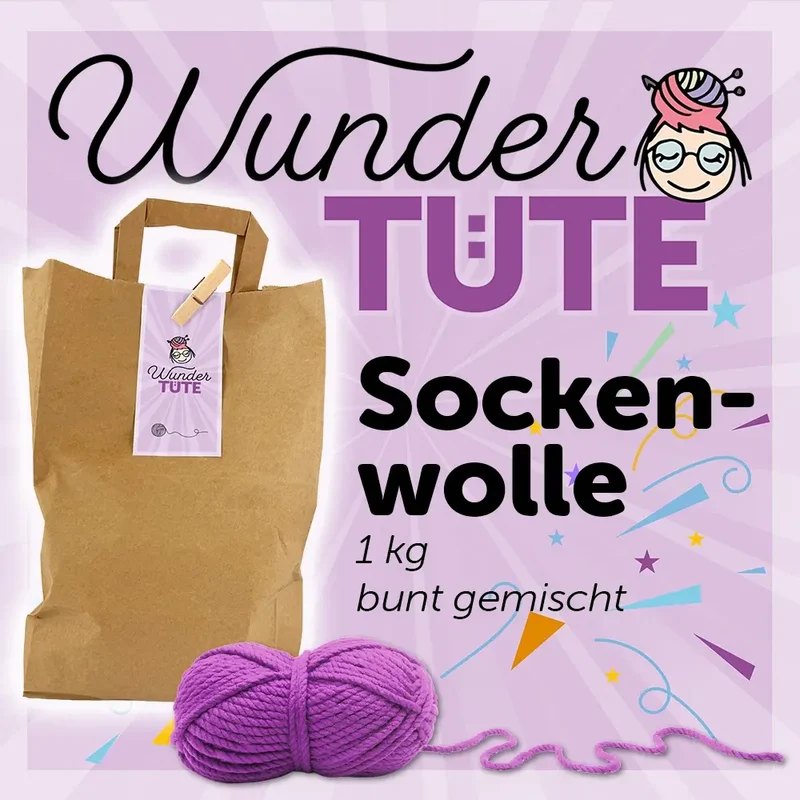 Wundertüte Sockenwolle 1 kg