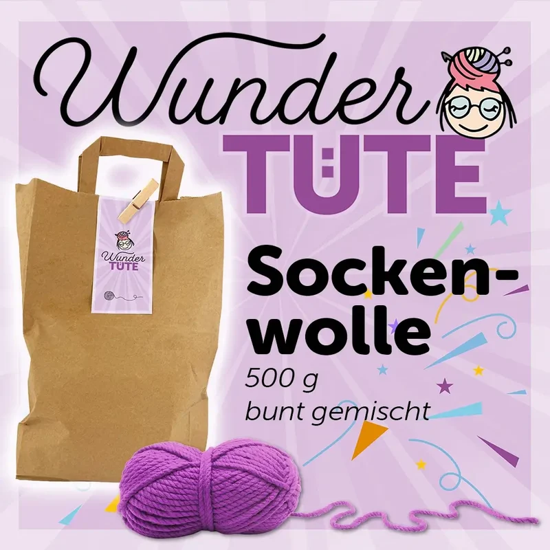 Wundertüte Sockenwolle 500 g