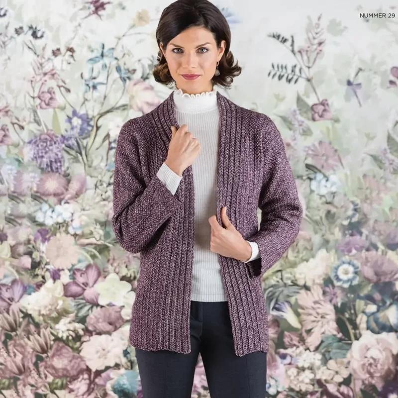 Cardigan Herringbone (Häkelset)