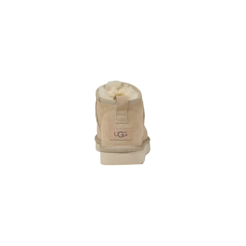 Ugg Damen Leder Boots Beige Frühlingsschuhe