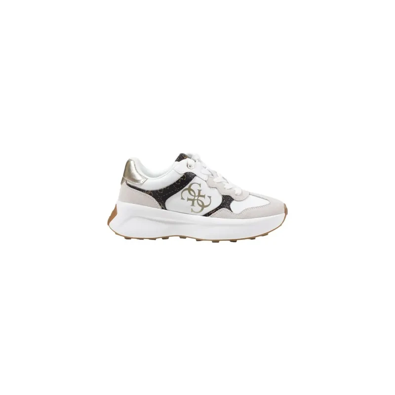 Guess Damenmode aus weißem Polyurethan Sneakers