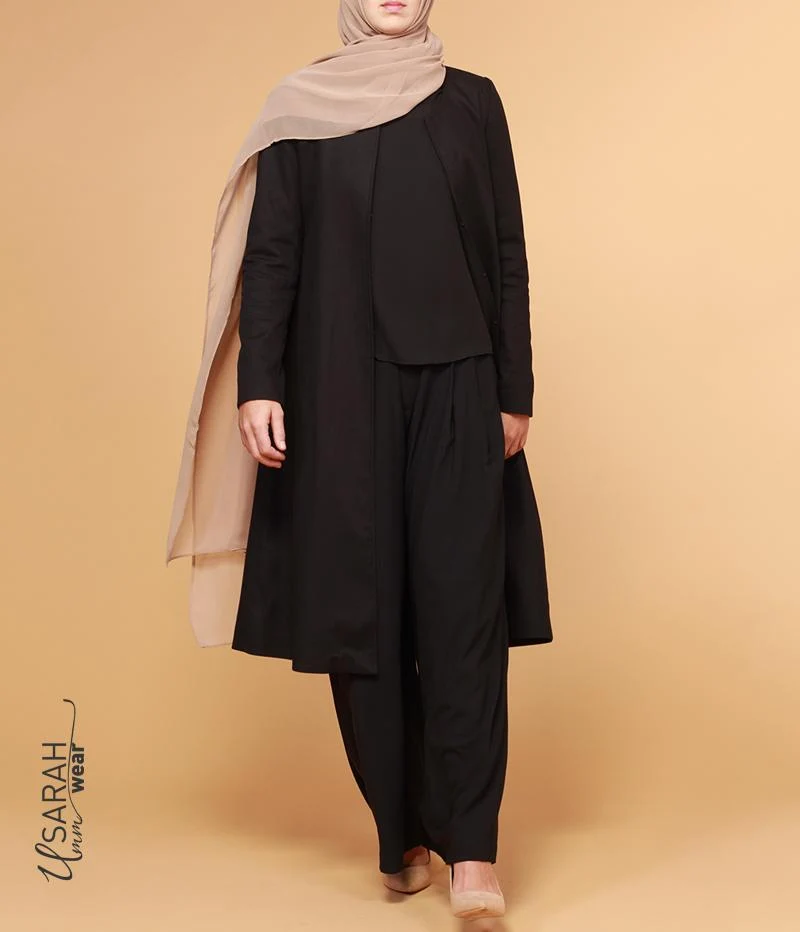 Minimalistische Jacke Noir