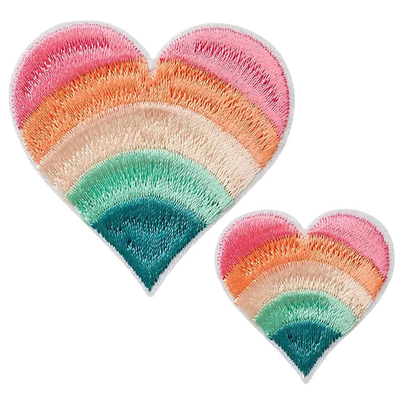 Applikation | Herzen Regenbogen 12068