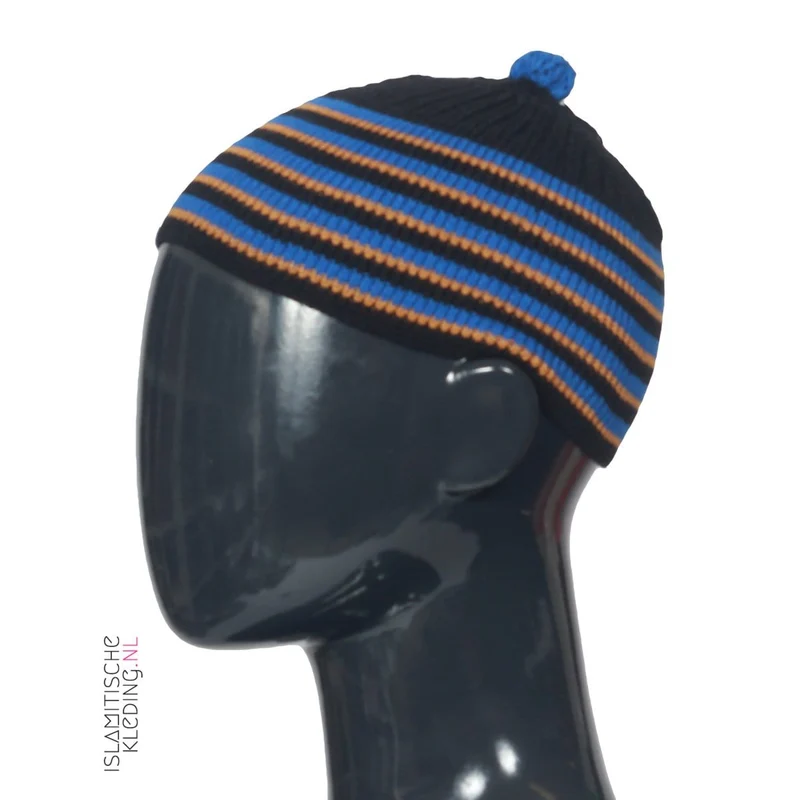 Kufi Kids Bilal Schwarz Blau