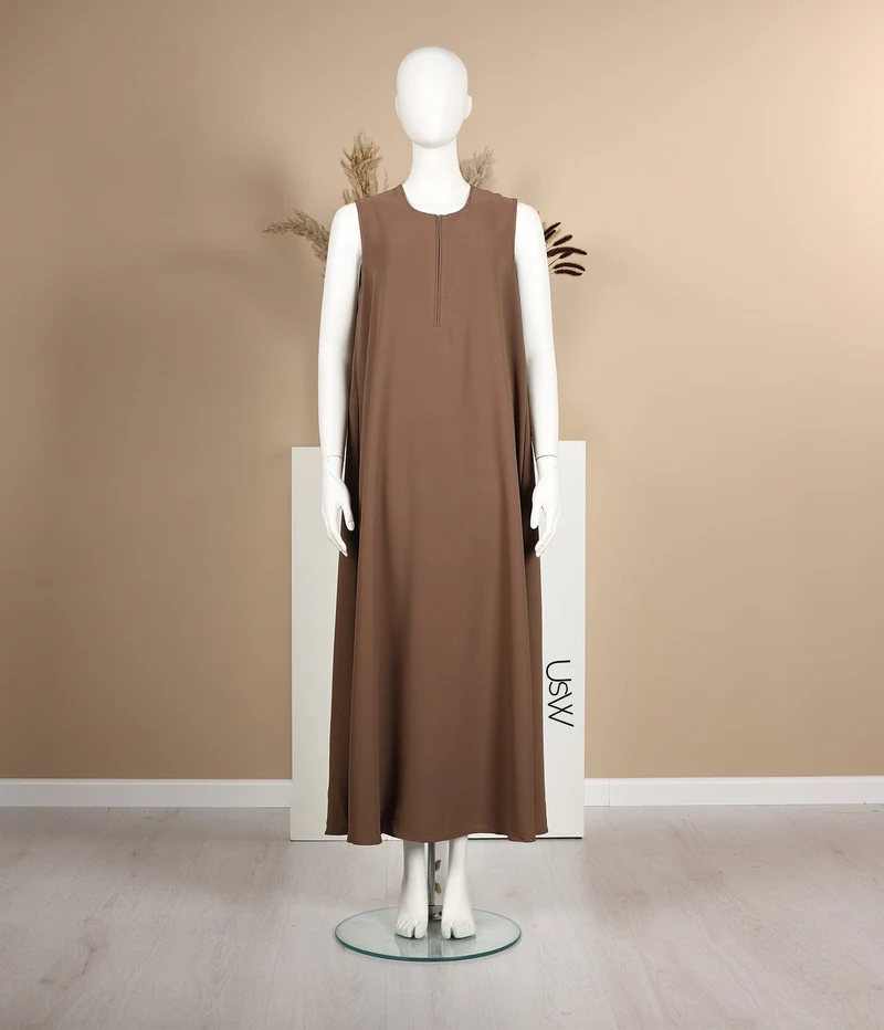 Slip Dress TAYMA - Kaffee