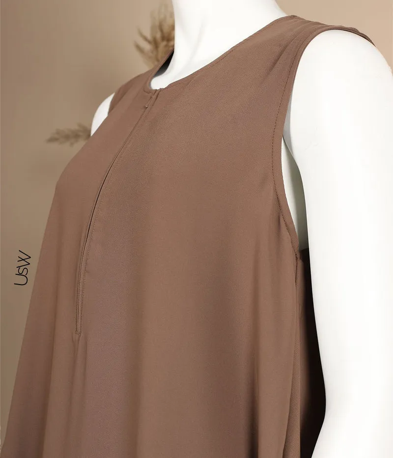Slip Dress TAYMA - Kaffee