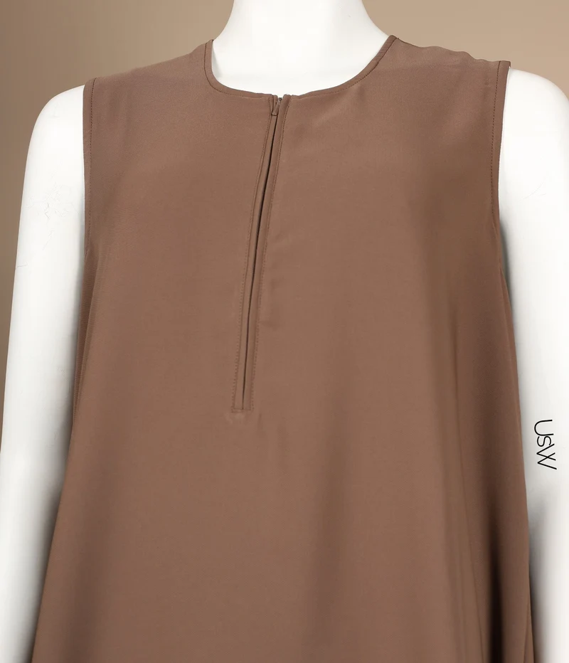 Slip Dress TAYMA - Kaffee