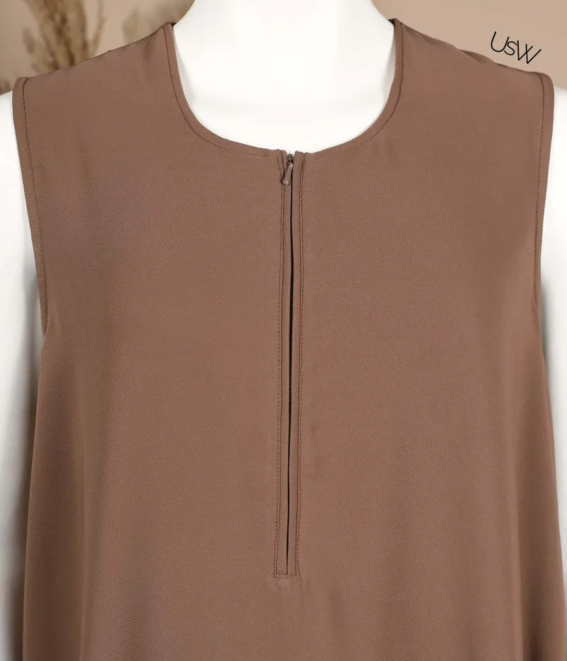 Slip Dress TAYMA - Kaffee
