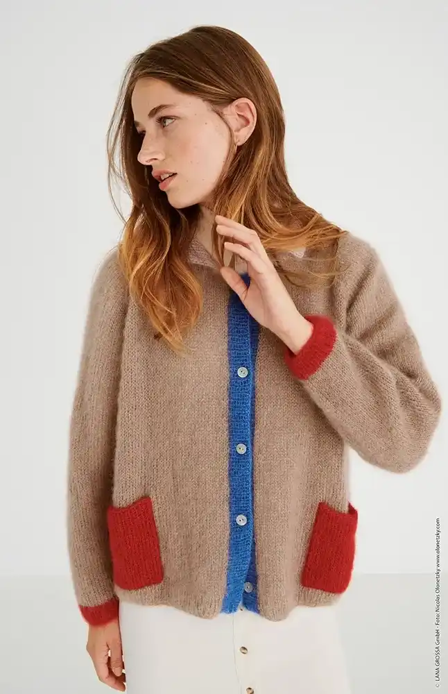Jacke J62M18 (Strickset)