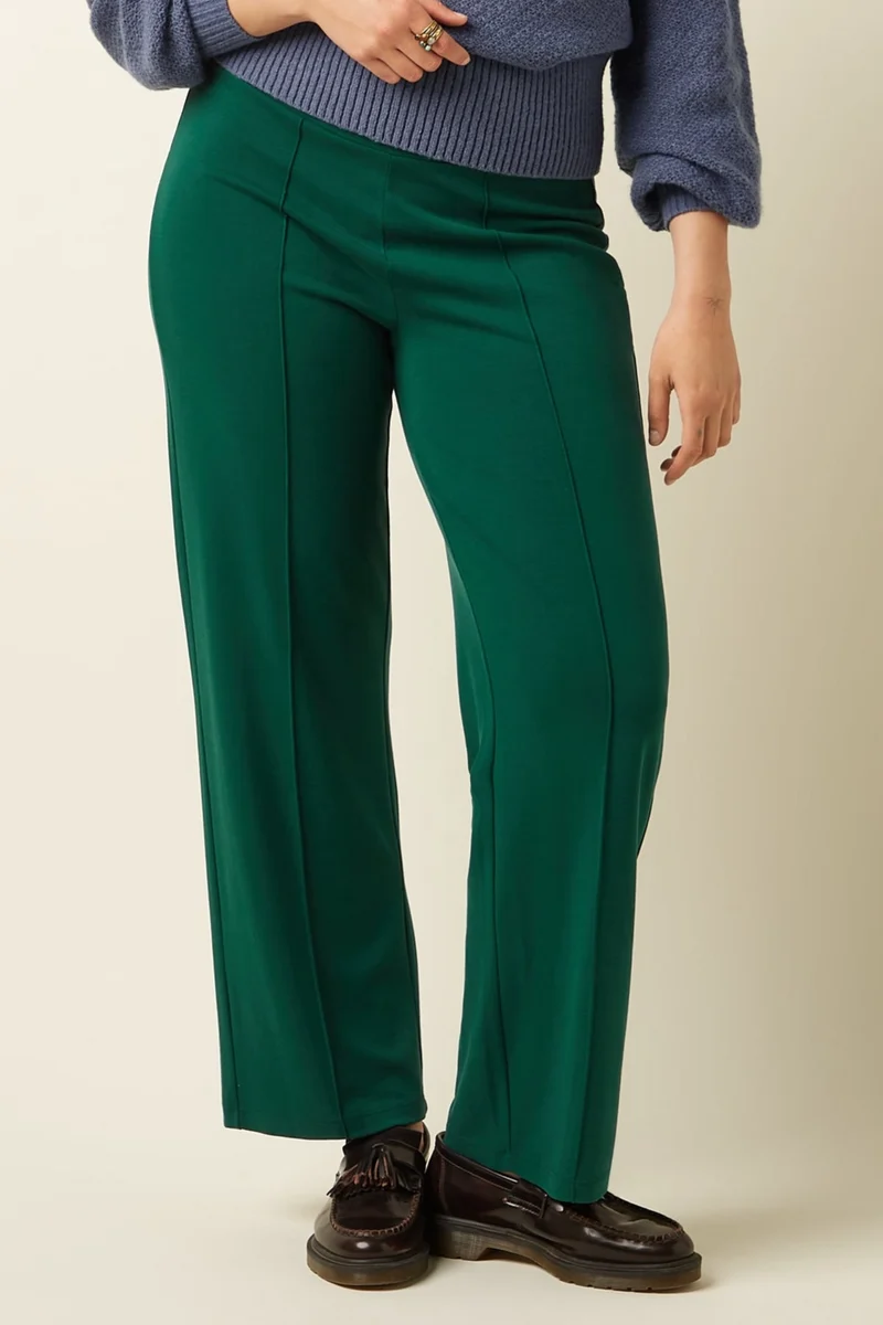 Border Pintuck Pants Milano Uni