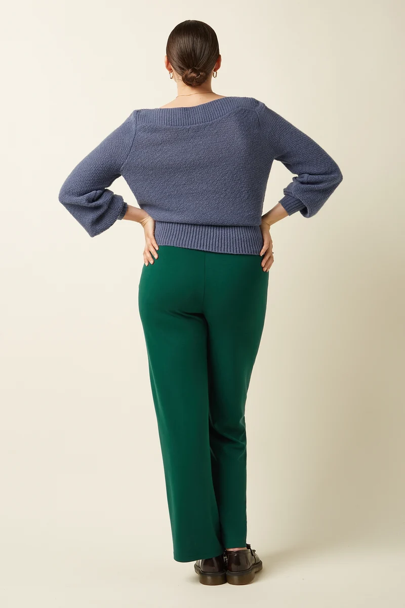 Border Pintuck Pants Milano Uni