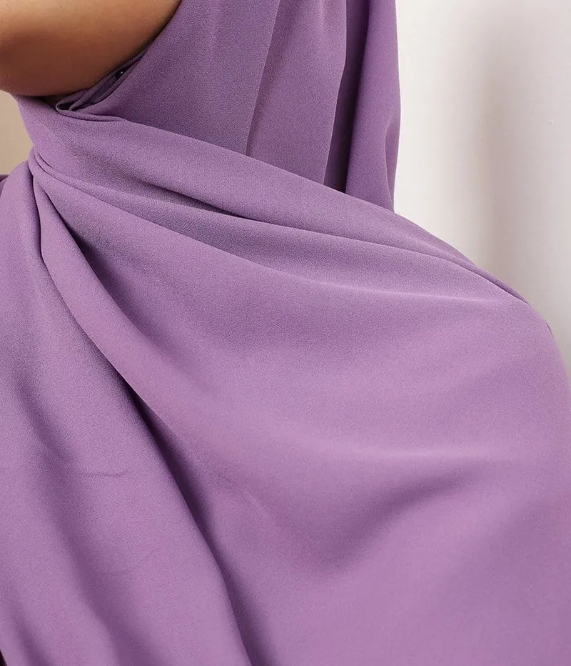 Hijab XXL HQ Chiffon 125*200 - Reine Orchidee