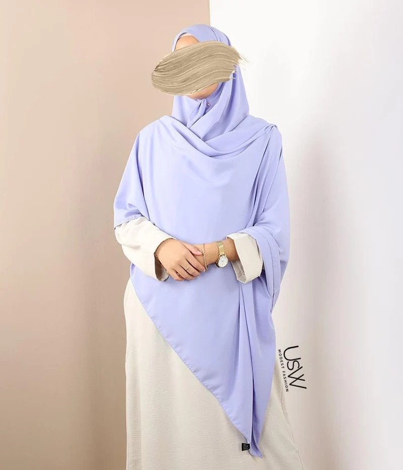 Hijab XXL Perle - 125x200 - Immergrün (Lila)