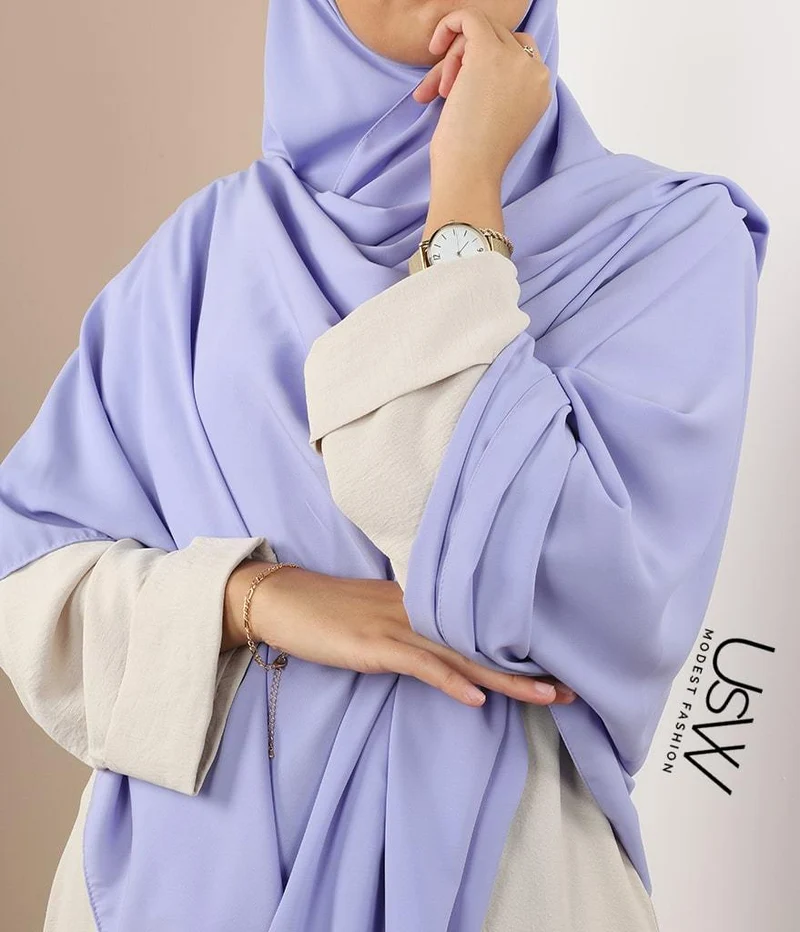 Hijab XXL Perle - 125x200 - Immergrün (Lila)